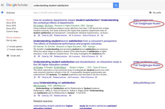 Google Scholar Screenshot